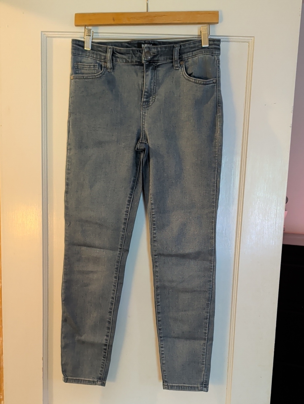 Buffalo David Bitton Aubrey Women's Mid-Rise Blue Skinny Ankle Jeans, Sz 4/27